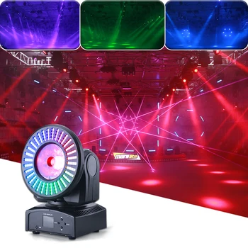  YUER UUS 60W RGBW LED + SMD LED Moving Head, Kerged DMX 4/10/15/20CH Muusika Kontrolli DJ Disco Pulm Tantsu Põranda Pool Siseruumides