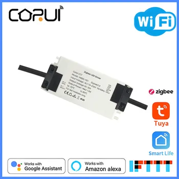  CoRui Tuya WiFi Smart Varjatud Dimm Mooduli DIY-Off 1/2 Viisil Dual Control Null Tule Lüliti Kaugjuhtimispult Alexa Google